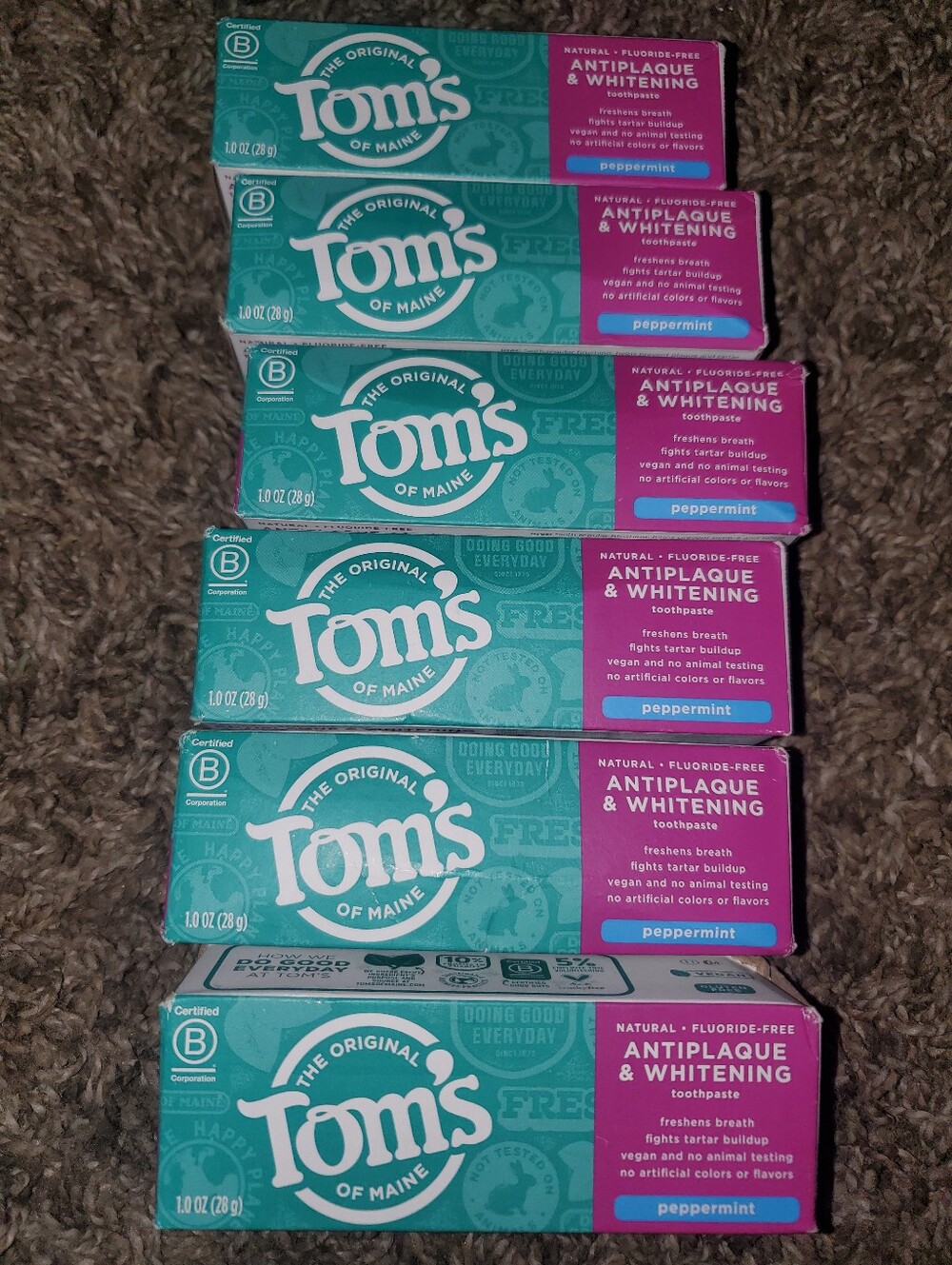 6 Toms Toothpaste